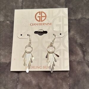 Giani Bernini Silver Paddle Drop Earrings